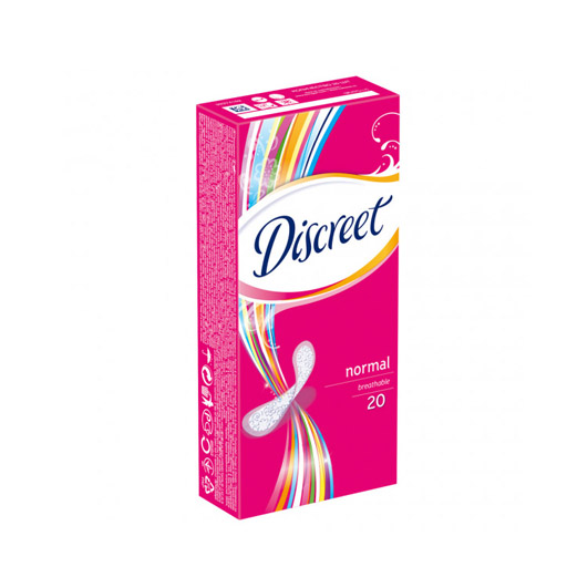 DISCREET ЖЕНС ПРОКЛАДКИ NORMAL NO PERFUME №20